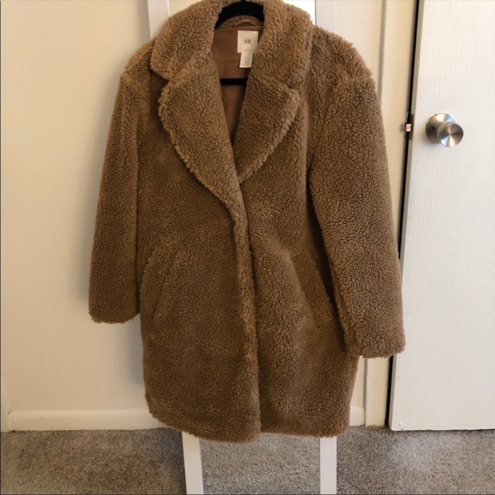 H&M teddy coat